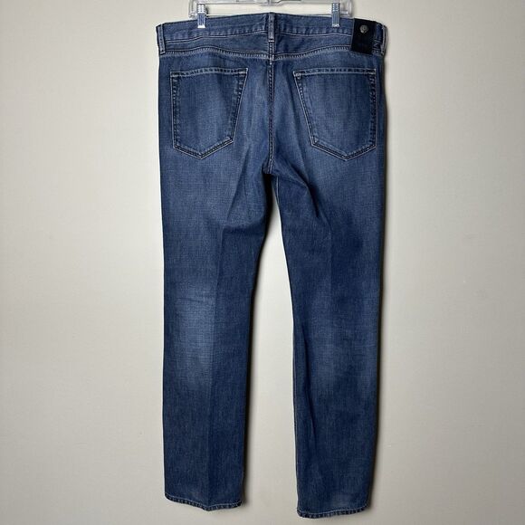 Hugo Boss Maine Jeans Men's 38/34 Blue Regular Straight Jeans - Picture 2 of 13